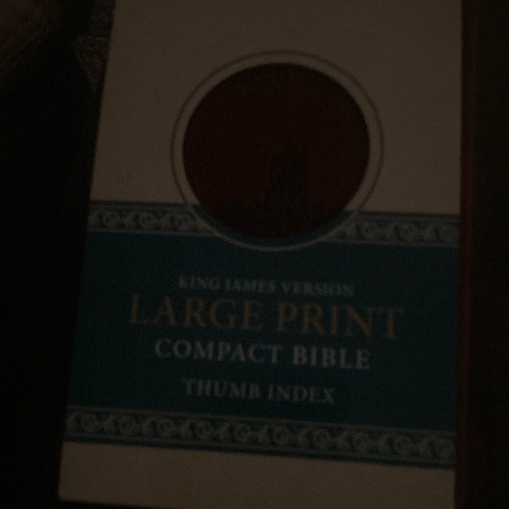 King James Holy Bible Large print gold trim